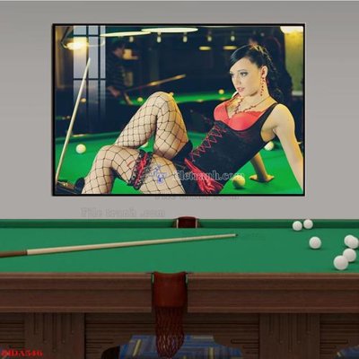 File gốc in ấn File tranh quán bida bi-a BILLARD BIDA546 chuẩn màu CMYK
