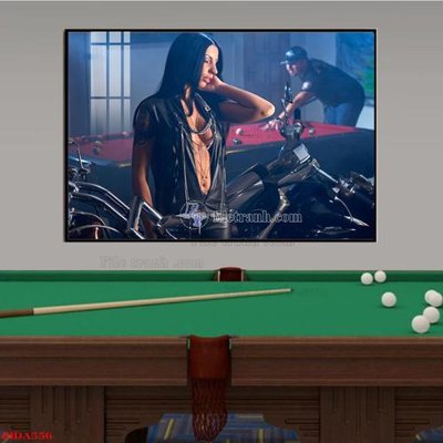 File gốc File tranh quán bida bi-a BILLARD BIDA556 (dành cho trang trí nội thất)
