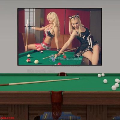 File tranh File tranh quán bida bi-a BILLARD BIDA559 (gốc) in backlit film
