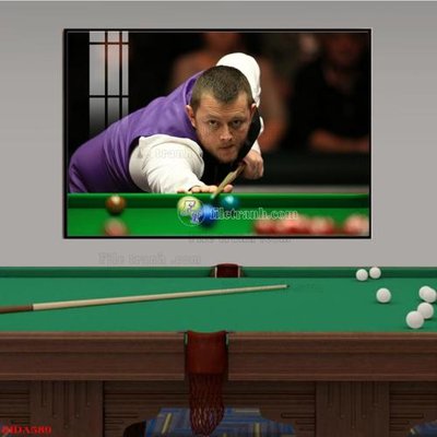 File gốc File tranh quán bida bi-a BILLARD BIDA589 (in tráng gương) hiện đại