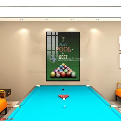 Download file File tranh quán bida bi-a BILLARD BIDA626 (gốc) in mica bàn thờ
