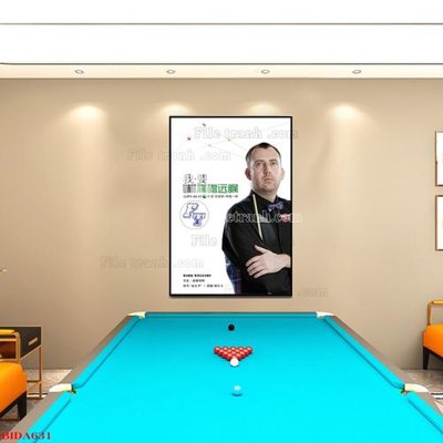 File in lụa File tranh quán bida bi-a BILLARD BIDA631 (tân cổ điển) File tranh quán bida bi-a BILLARD BIDA631