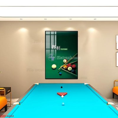 File gốc File tranh quán bida bi-a BILLARD BIDA652 (PSD/TIFF) độ phân giải cao