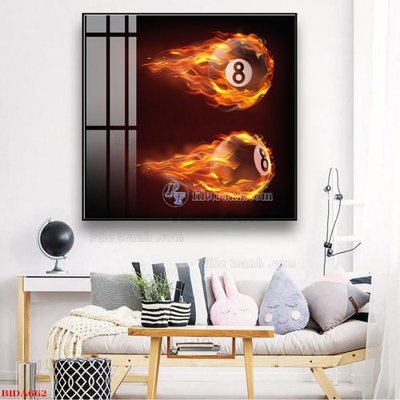 File gốc File tranh quán bida bi-a BILLARD BIDA662 (in tráng gương) sang trọng