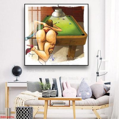 File tranh File tranh quán bida bi-a BILLARD BIDA676 (gốc) in backlit film