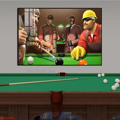 File gốc File tranh quán bida bi-a BILLARD BIDA678 (PNG) chất lượng cao