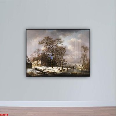 File gốc Tranh sơn dầu phong cảnh châu âu CA4018 (dành cho trang trí nội thất)