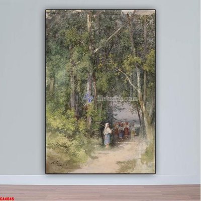 Tải về file gốc Tranh sơn dầu phong cảnh châu âu CA4045 (dùng cho in quảng cáo)