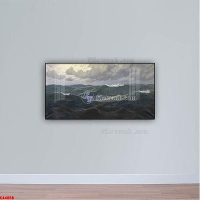 File ảnh Tranh sơn dầu phong cảnh châu âu CA4058 (gốc) in biển hiệu