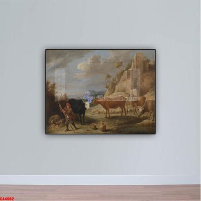 Download file ảnh gốc Tranh sơn dầu phong cảnh châu âu CA4062 để in ấn