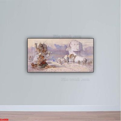 File in mica Tranh sơn dầu phong cảnh châu âu CA4068 (bản gốc) siêu trong