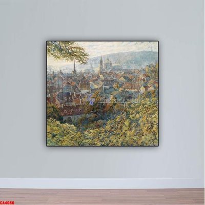 Tải file gốc in lụa Tranh sơn dầu phong cảnh châu âu CA4086 siêu nét