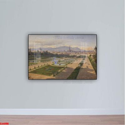 File PSD Tranh sơn dầu phong cảnh châu âu CA4096 (gốc) nhiều lớp (multi-layer)