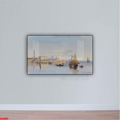 Download file gốc Tranh sơn dầu phong cảnh châu âu CA4097 (in lụa) hoa lá