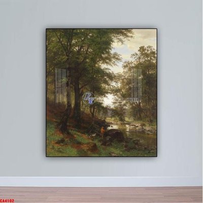 File in trần Tranh sơn dầu phong cảnh châu âu CA4102 (bản gốc) 5D