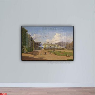 Chi tiết file ảnh Tranh sơn dầu phong cảnh châu âu CA4106 sắc nét