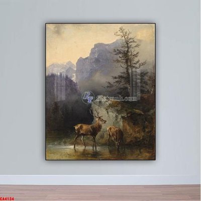 File tranh Tranh sơn dầu phong cảnh châu âu CA4134 (ảnh gốc) không bị mờ