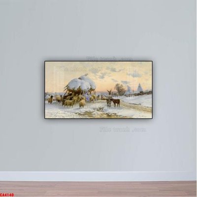 File ảnh Tranh sơn dầu phong cảnh châu âu CA4140 (gốc) in standee