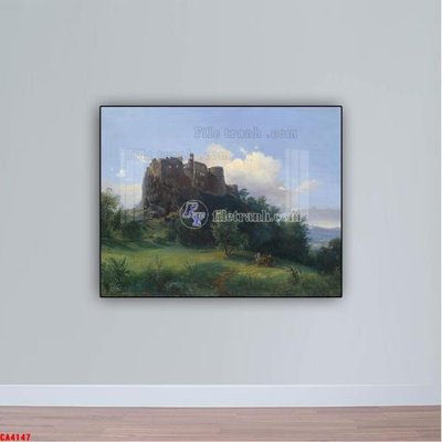 Tệp tin gốc Tranh sơn dầu phong cảnh châu âu CA4147 (chất lượng cao) Tranh sơn dầu phong cảnh châu âu CA4147