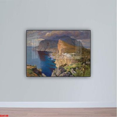 Download file gốc Tranh sơn dầu phong cảnh châu âu CA4149 (in lụa) cao cấp