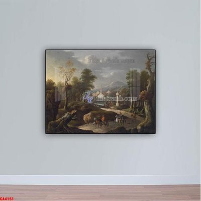 Hình ảnh file gốc Tranh sơn dầu phong cảnh châu âu CA4151 (chất lượng cao)