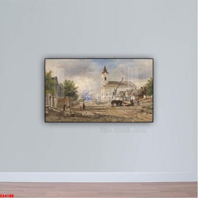 File tranh Tranh sơn dầu phong cảnh châu âu CA4166 (ảnh gốc) chi tiết rõ ràng
