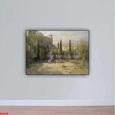 Mua file tranh gốc Tranh sơn dầu phong cảnh châu âu CA4179 tại Filetranh.com