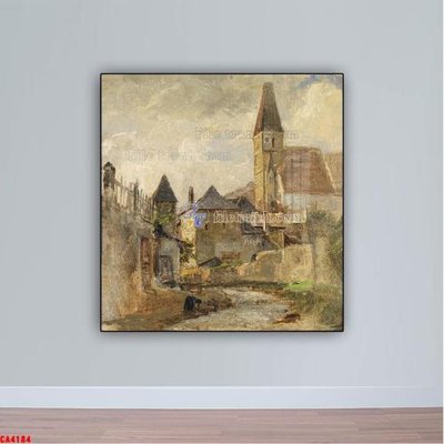 Download file Tranh sơn dầu phong cảnh châu âu CA4184 (gốc) cho xưởng in