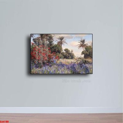 Hình ảnh file gốc Tranh sơn dầu phong cảnh châu âu CA4199 cho in UV