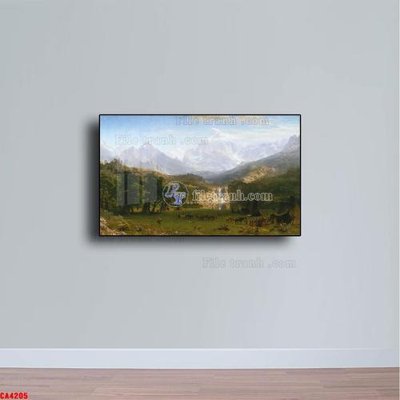 Ảnh gốc file in lụa Tranh sơn dầu phong cảnh châu âu CA4205 chi tiết