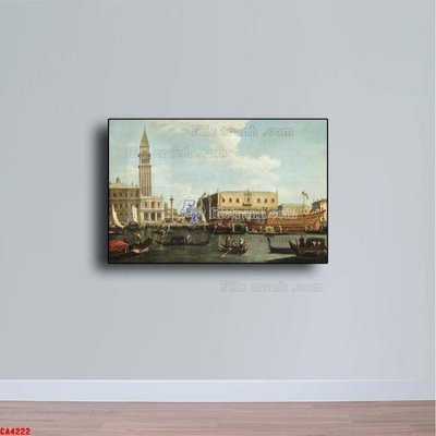 File tranh Tranh sơn dầu phong cảnh châu âu CA4222 (bản gốc) in lụa 3D