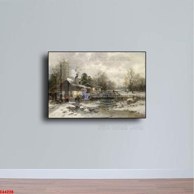 Tải về hình ảnh gốc Tranh sơn dầu phong cảnh châu âu CA4226 sắc nét