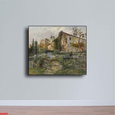 File PSD Tranh sơn dầu phong cảnh châu âu CA4247 (nguyên gốc) chất lượng cao