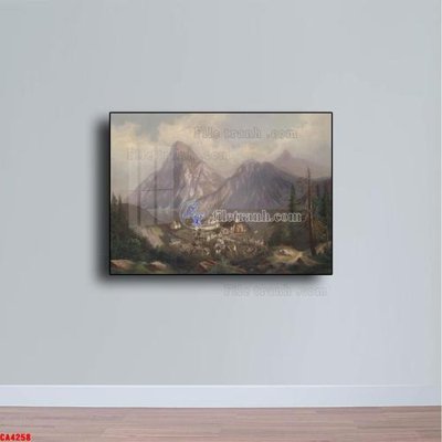 Tải file gốc Tranh sơn dầu phong cảnh châu âu CA4258 (in khổ lớn) quảng cáo