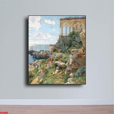 File ảnh Tranh sơn dầu phong cảnh châu âu CA4265 (gốc) in poster