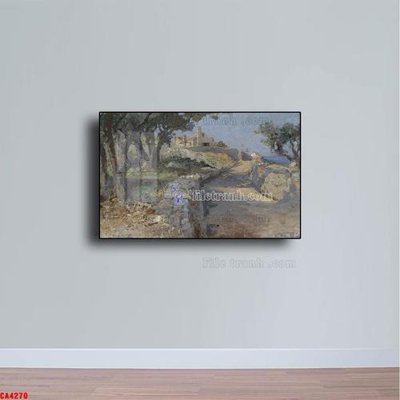 File tranh trang trí Tranh sơn dầu phong cảnh châu âu CA4270 (tải file gốc)