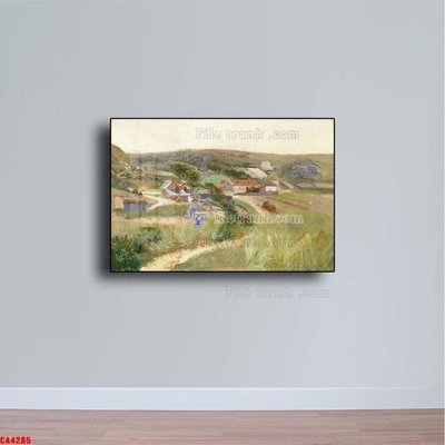 Chi tiết file ảnh Tranh sơn dầu phong cảnh châu âu CA4285 sắc nét