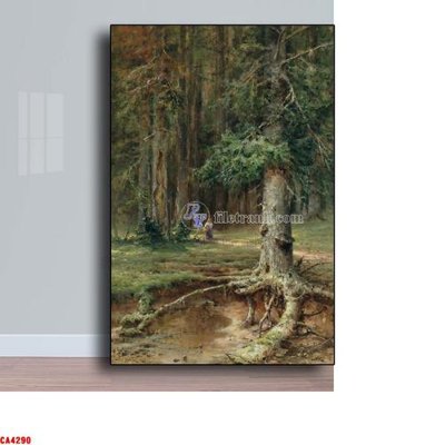 Tải file Tranh sơn dầu phong cảnh châu âu CA4290 (gốc) chủ đề hoa sen