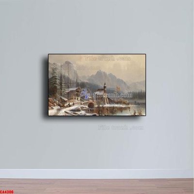 File tranh Tranh sơn dầu phong cảnh châu âu CA4306 (bản gốc) in lụa 5D