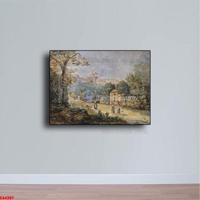 Tải file Tranh sơn dầu phong cảnh châu âu CA4307 (ảnh gốc) 300dpi Tranh sơn dầu phong cảnh châu âu CA4307