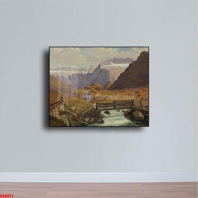 File tranh Tranh sơn dầu phong cảnh châu âu CA4311 (file gốc) chuẩn màu in