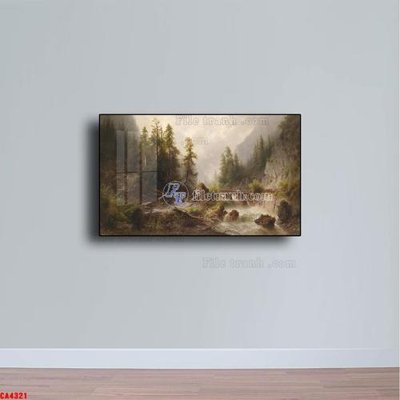 File tranh Tranh sơn dầu phong cảnh châu âu CA4321 (gốc) in vải canvas