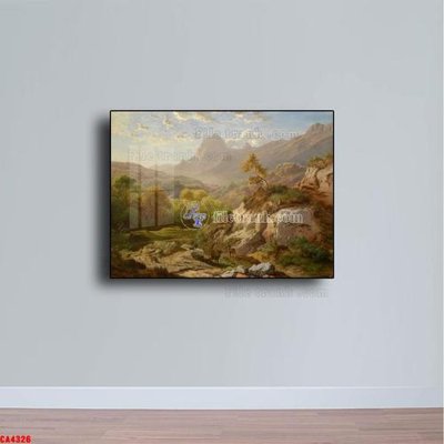 File tranh Tranh sơn dầu phong cảnh châu âu CA4326 (gốc) in backlit film