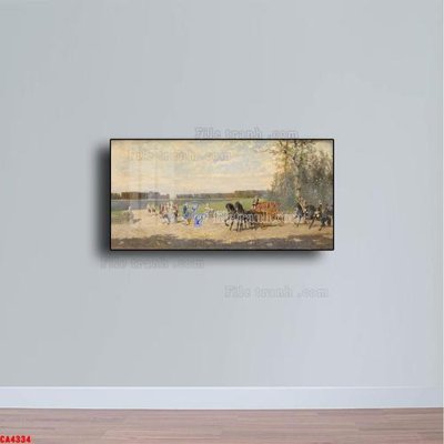 File ảnh Tranh sơn dầu phong cảnh châu âu CA4334 (gốc) in PP, decal