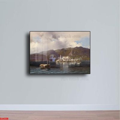 File ảnh Tranh sơn dầu phong cảnh châu âu CA4338 (gốc) in decal dán tường