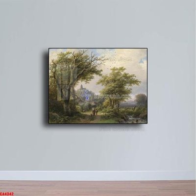 File PSD Tranh sơn dầu phong cảnh châu âu CA4342 (bản gốc) đã tách nền