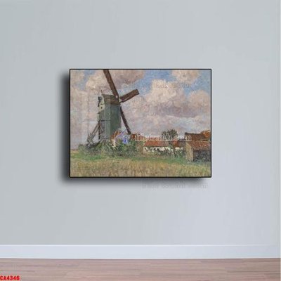 Chi tiết file tranh tráng gương Tranh sơn dầu phong cảnh châu âu CA4346 (ảnh gốc)