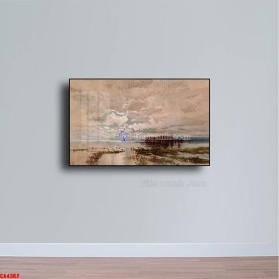 File in ấn Tranh sơn dầu phong cảnh châu âu CA4362 (bản gốc) chất lượng cao