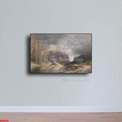 Tải file gốc Tranh sơn dầu phong cảnh châu âu CA4375 (in bạt) quảng cáo