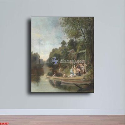 Tải file Tranh sơn dầu phong cảnh châu âu CA4377 (ảnh gốc) in tranh kính